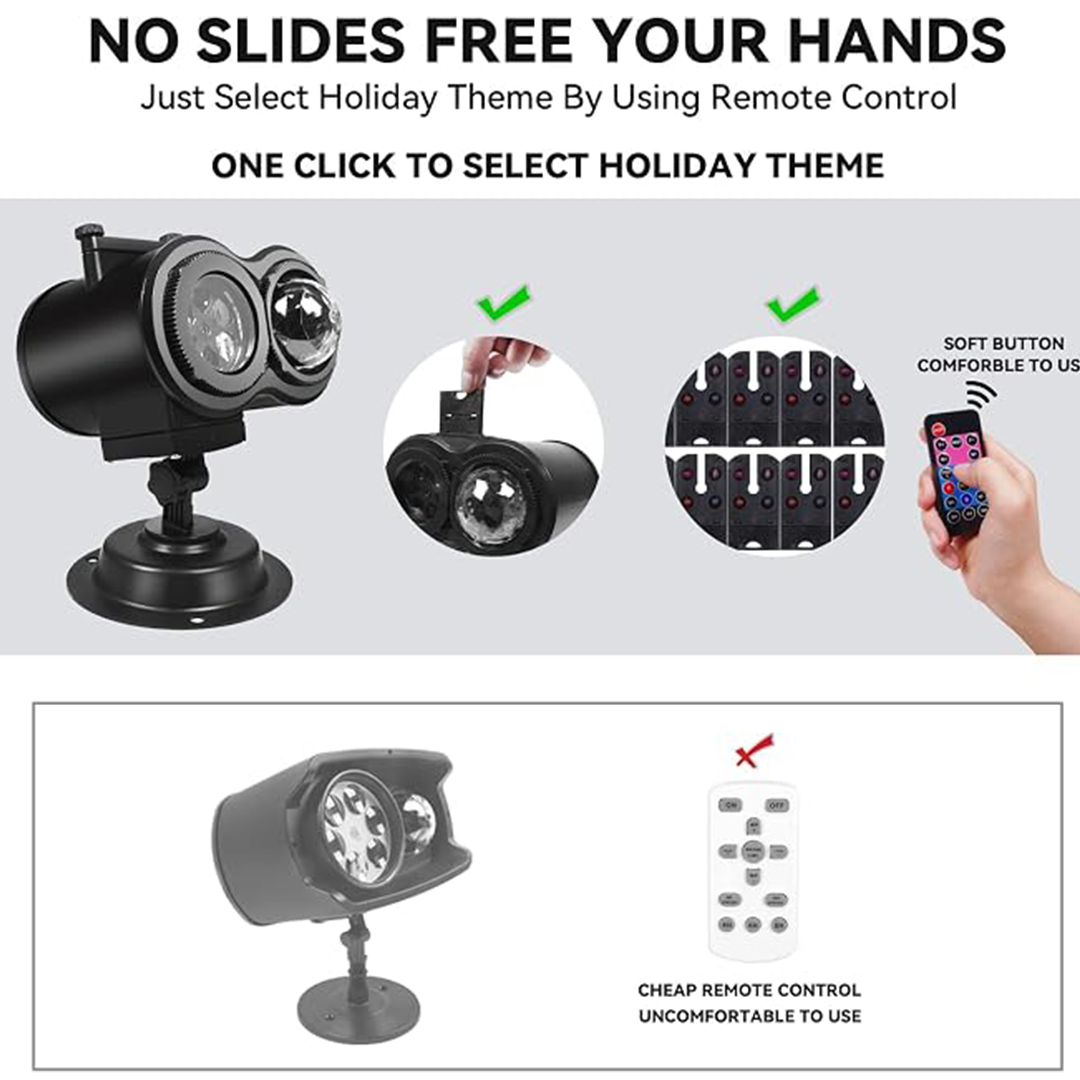 π32FT HD Halloween Projector | That Disappoint Your Halloween Party | 10 Unique HD Projection Patterns
