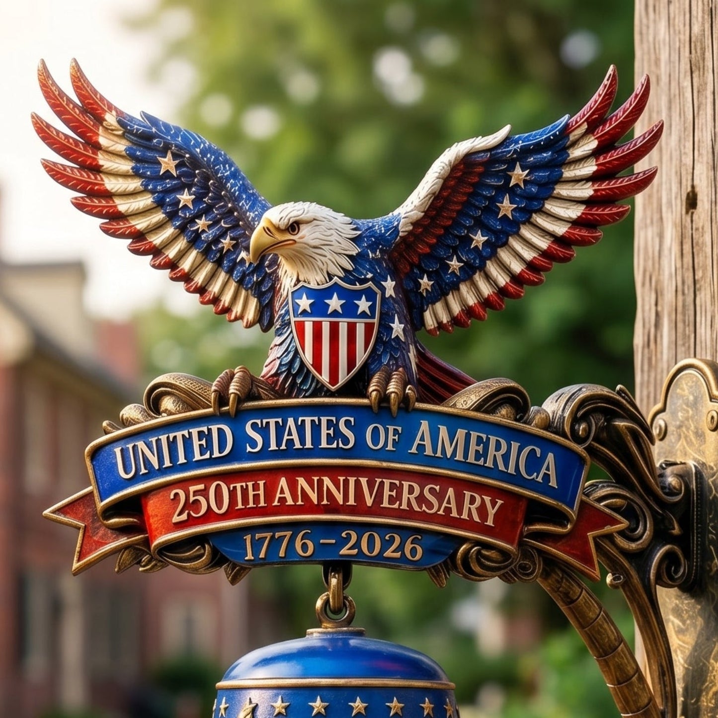 π¦
USA 250th Anniversary Patriotic Eagle Wall Bell β A Grand Celebration of 250 Years of Freedom (1776-2026)