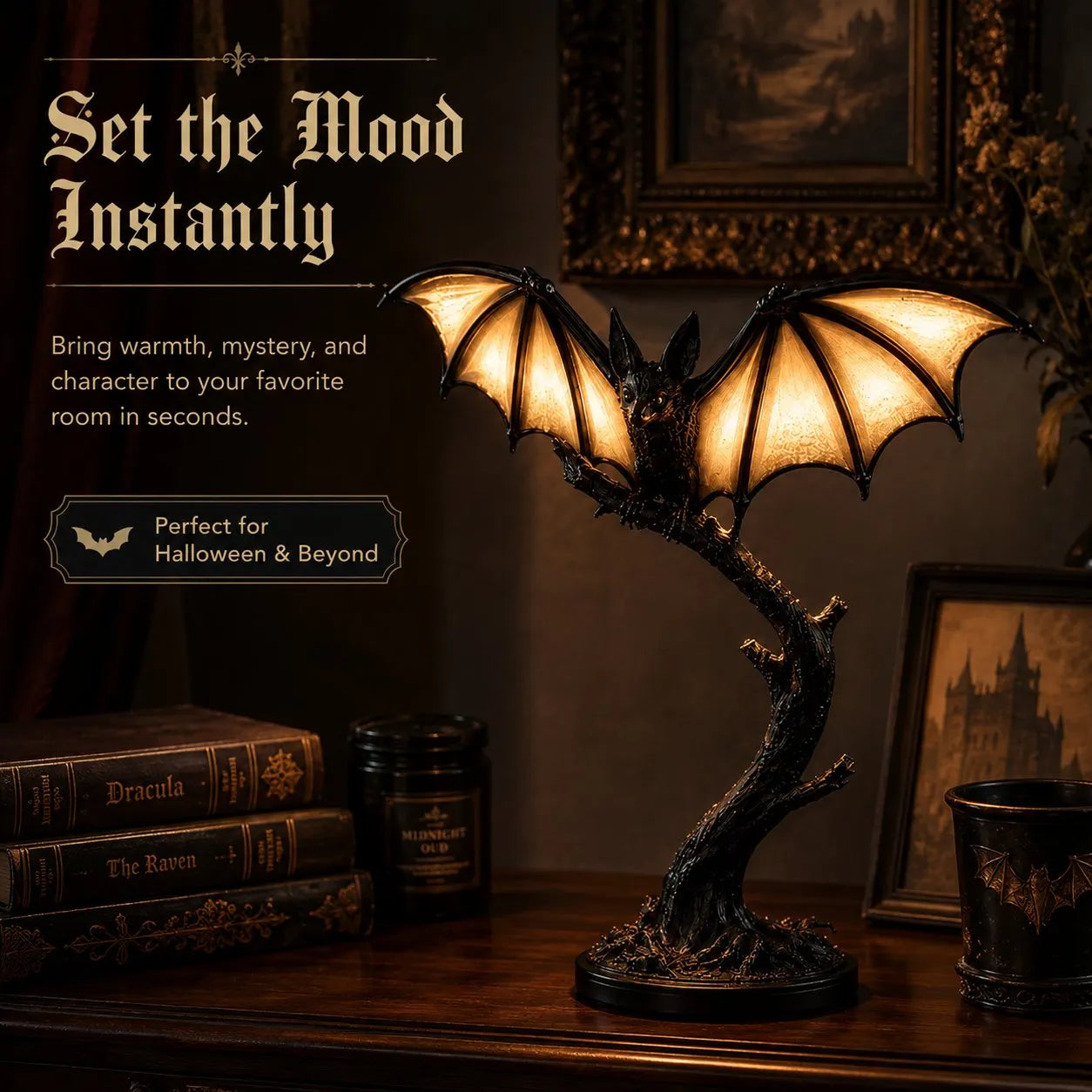 Glowing Bat Desk Lamp