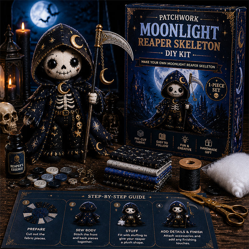 π Patchwork Skeleton Witch Girl DIY Kit