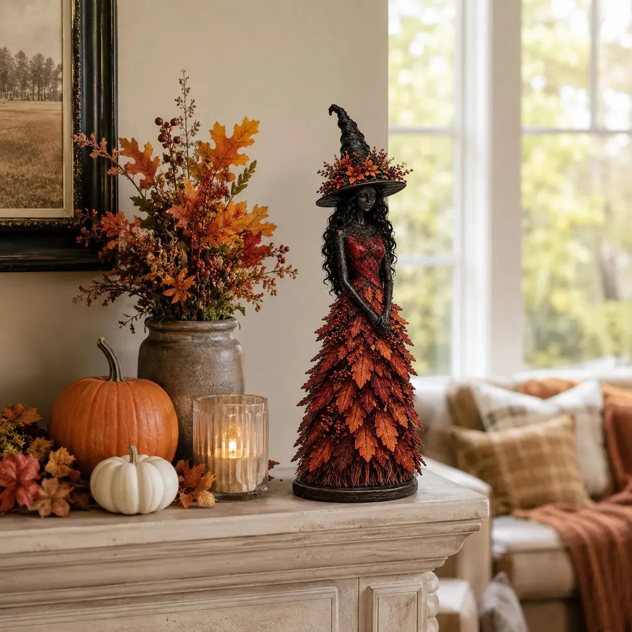 🧙♀️Enchanted Autumn Witch Figurine