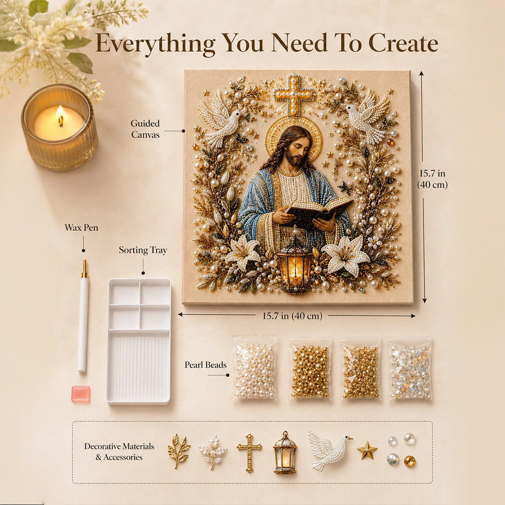 🙏Christian DIY Pearl Art Set