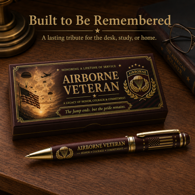 🪂Airborne Veteran Honor & Courage Keepsake Pen