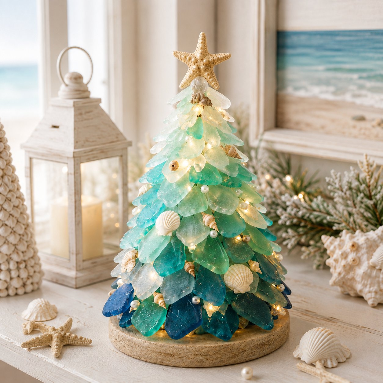 ππ DIY Sea Glass 3D Christmas Tree Kit