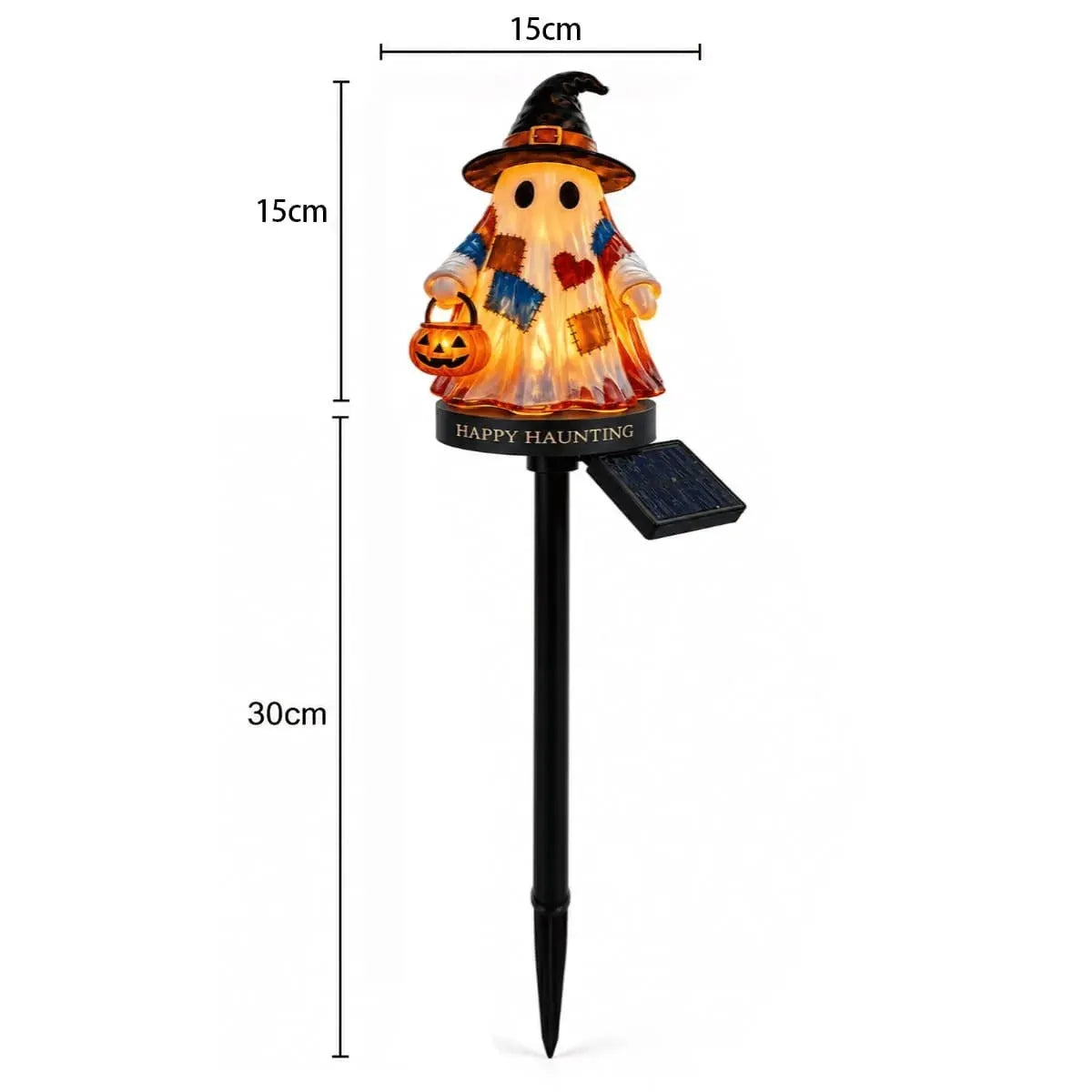 π» Solar Halloween Ghost Garden Stake