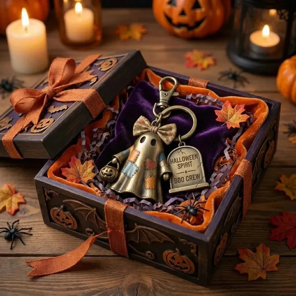 🔥Halloween Spirit Boo Crew Ghost Keychain