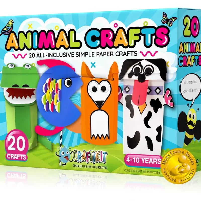 π¨β€οΈ 20 Princess & Unicorn Crafts in a Box β Fun Mess-Free DIY Kit for Kids Ages 3β8