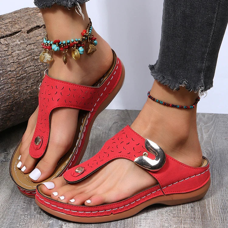 WOMEN SOFT FOOTBED ORTHOPEDIC ARCH-SUPPORT SANDALS