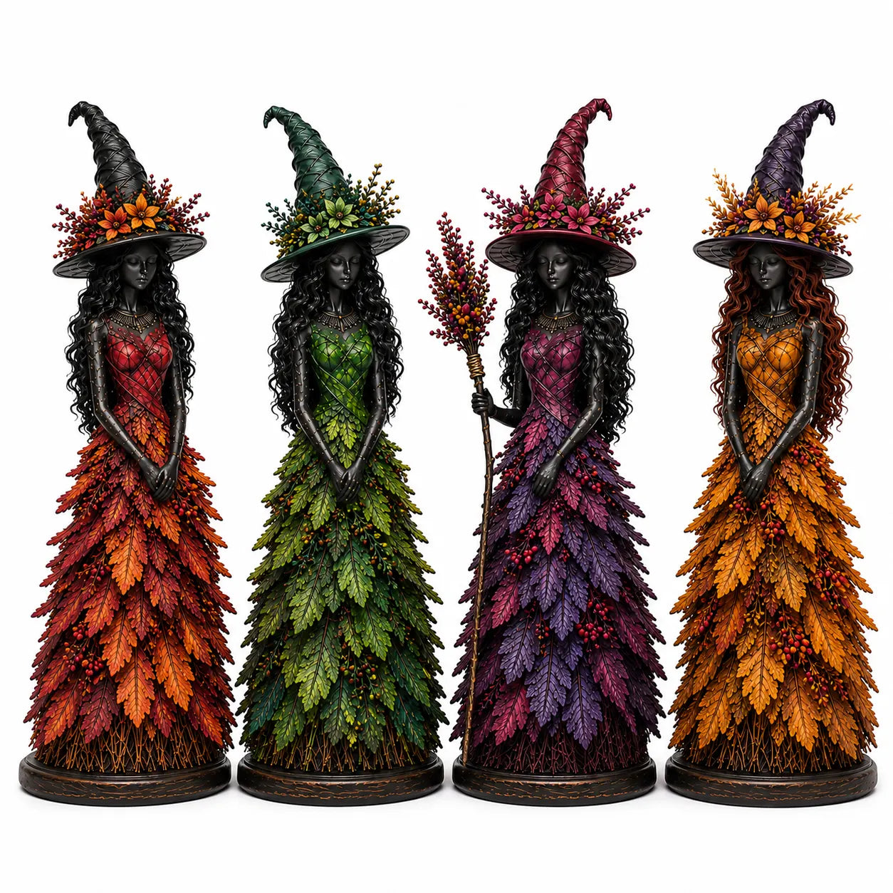 💥🧙Enchanted Autumn Witch Figurine