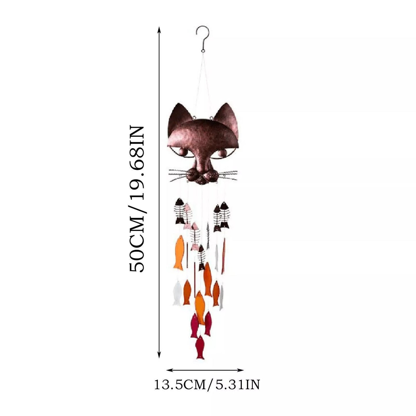 🔥HOT SALE🔥Handicraft Metal Fun Catfish Wind Chime🎐