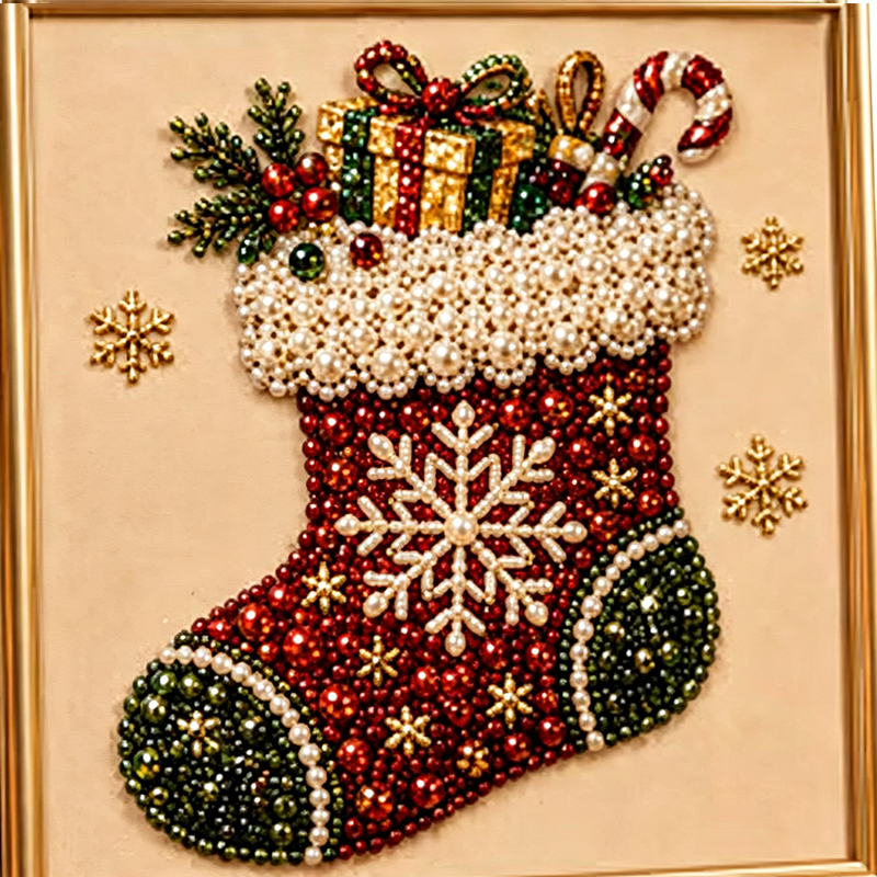 Christmas Pearl & Rhinestone Painting Kit