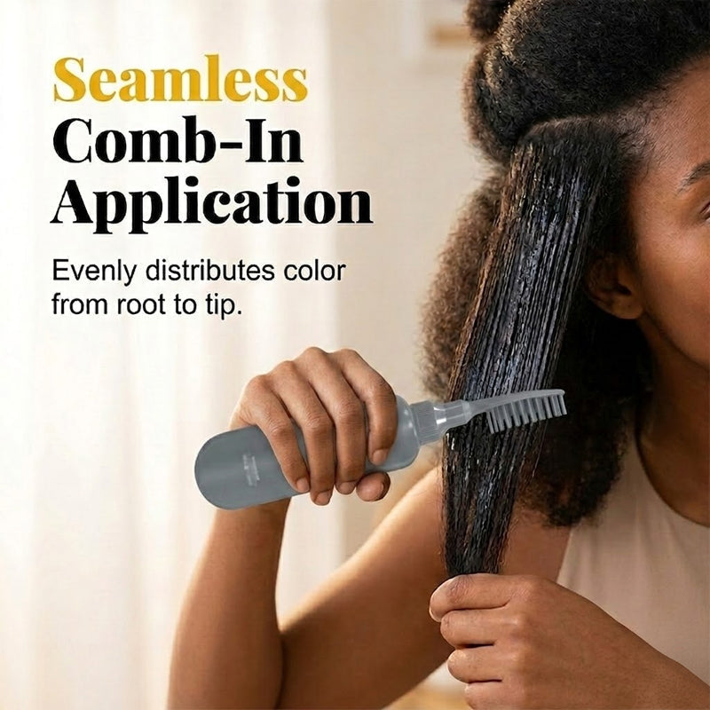 🌿 Plant-Based Comb-In Hair Dye – Easy, Gray Coverage, Nourishing Formula ✨