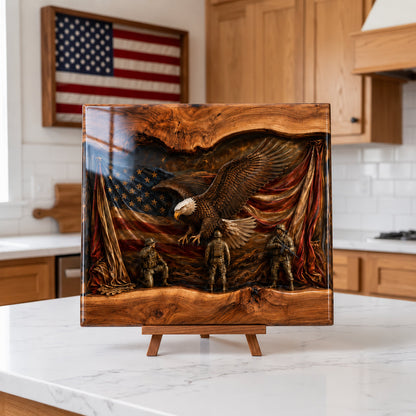 2027 Fellime®Handcrafted Veteran Memorial Display Boards