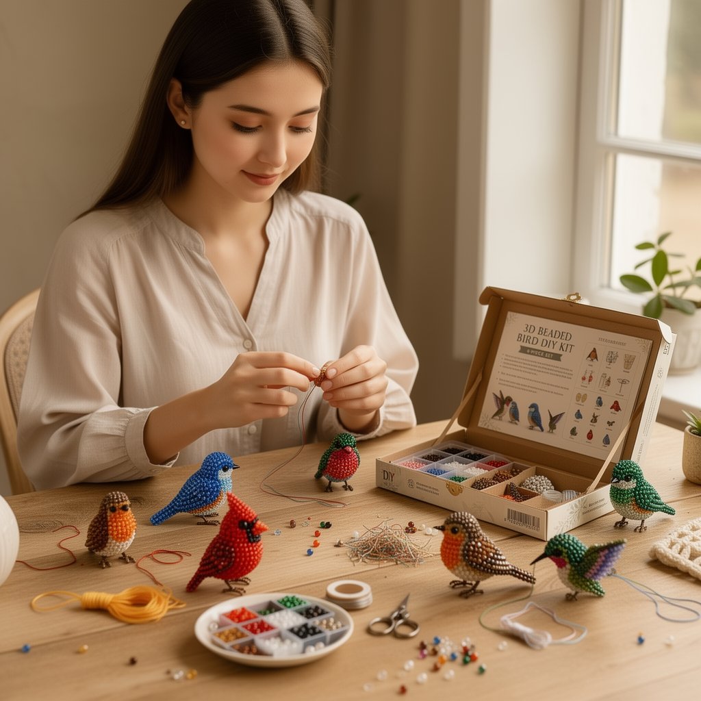 🧵✨ Petite 3D Beaded Animal Craft Kit