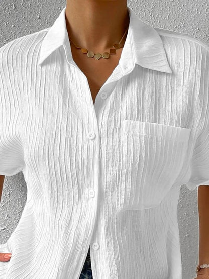 NEW🔥2025 Women's Button Placket Casual Cotton Shirt