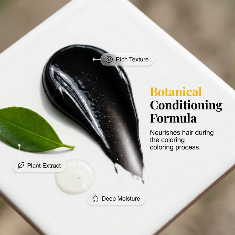 🌿 Plant-Based Comb-In Hair Dye – Easy, Gray Coverage, Nourishing Formula ✨