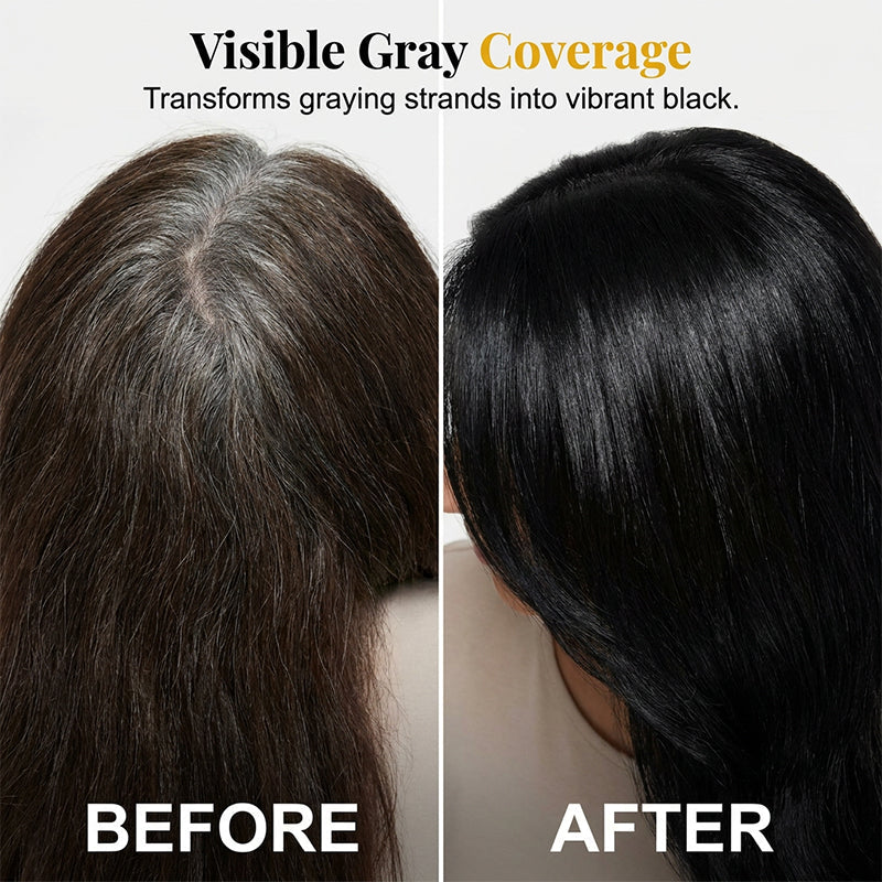 🌿 Plant-Based Comb-In Hair Dye – Easy, Gray Coverage, Nourishing Formula ✨