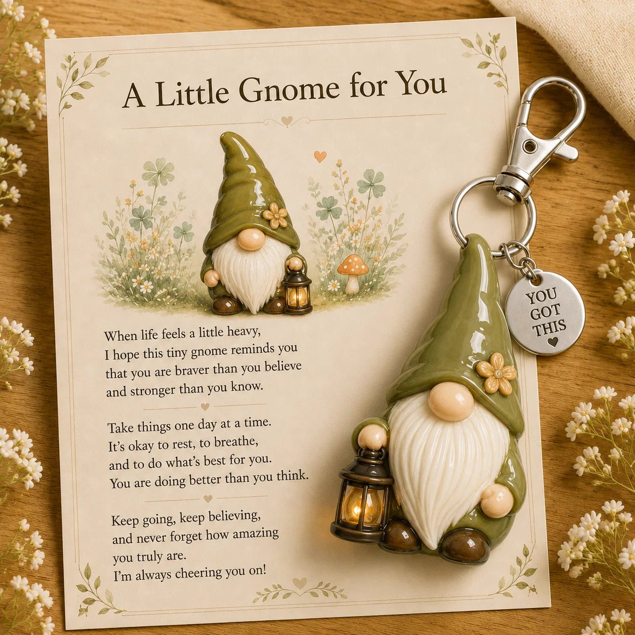 💖 Positive Reminder Keychains – Small Words, Big Comfort
