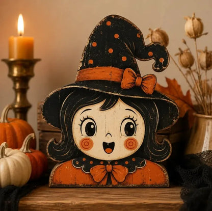 🔥Last Day 49% OFF🔥Vintage Halloween Wooden Character Tabletop Decor
