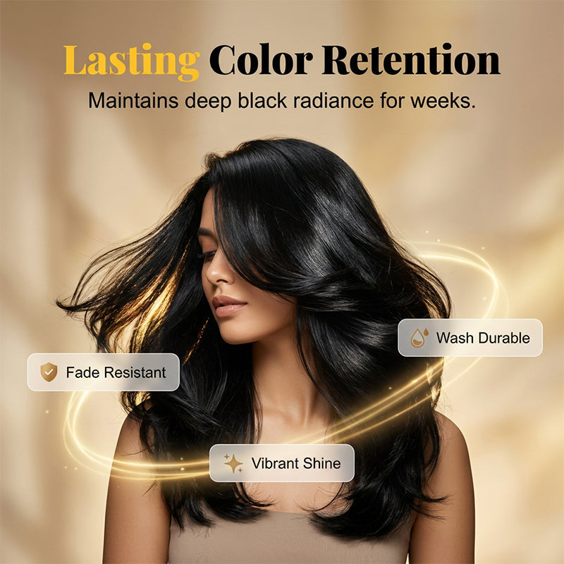 🌿 Plant-Based Comb-In Hair Dye – Easy, Gray Coverage, Nourishing Formula ✨