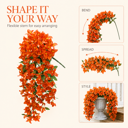 Artificial Hanging Flowers Plants for Outdoors Decor