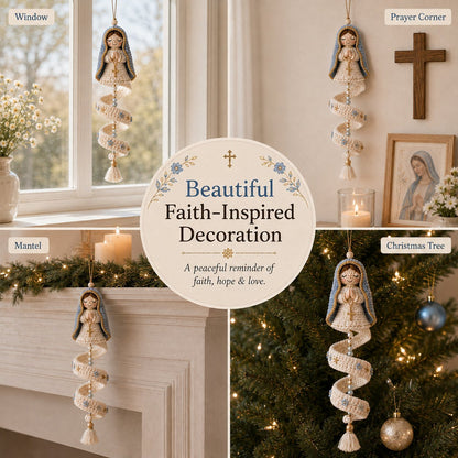 🔥 LAST DAY: 50% OFF – ✨ DIY crochet kit for a spiral Madonna pendant – create your own heavenly keepsake 🙏🧶