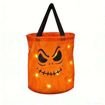 🎃 2026 Sale — Over 19,000 Sold!✨ Halloween Glowing Pumpkin Bag – LED Lights & Spacious Interior 🍬