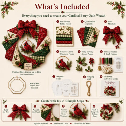 Christmas Fabric Wreath DIY Kit – A Keepsake You’ll Hang with Pride Year After Year💫