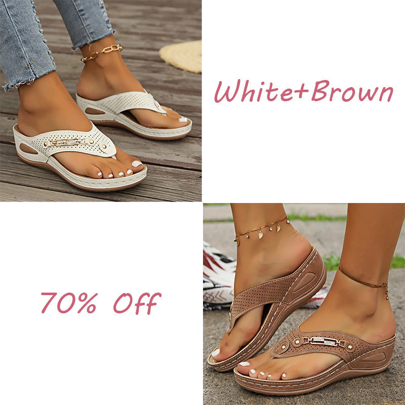 🔥LAST DAY 70% OFF🔥Women's Summer New European and American Style Anti-slip Pain Relief Orthotic Sandals