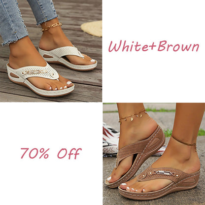 🔥LAST DAY 70% OFF🔥Women's Summer New European and American Style Anti-slip Pain Relief Orthotic Sandals