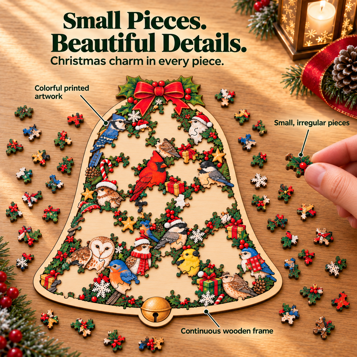 🎄🧩Christmas Keepsake Wooden Puzzles — Holiday Magic, Piece by Piece