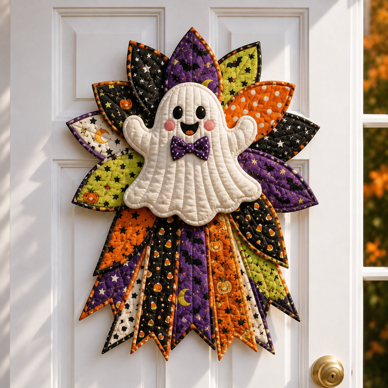 💥DIY Quilted Halloween Pumpkin Door Hanger Kit (✨Beginner-Friendly)