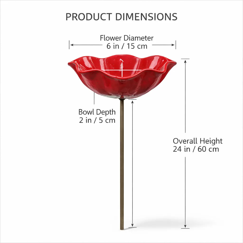 💖🎁2026 Mother's Day Gifts 50% Off--🎁Handmade Metal Flower Garden Stake🐦