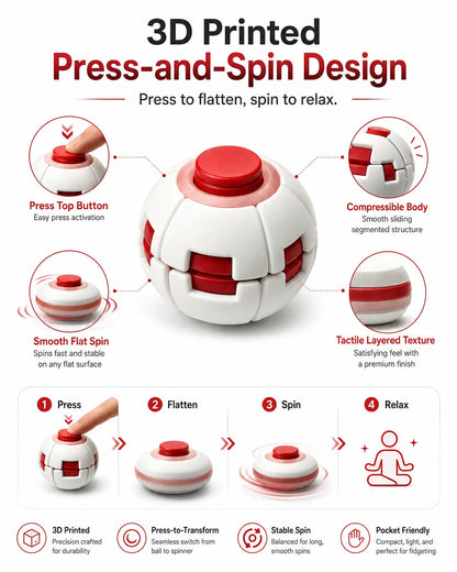 3D-Printed Push-and-Spin Stress Relief Ball