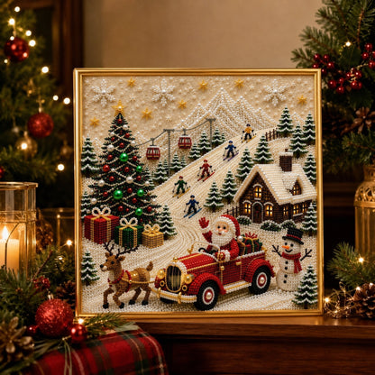 🎄🎅 Premium 3D Pearl Christmas Wall Art Kit