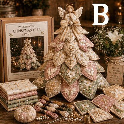 ✝️ Religious-Themed Beaded & Quilted Christmas Tree DIY Kit