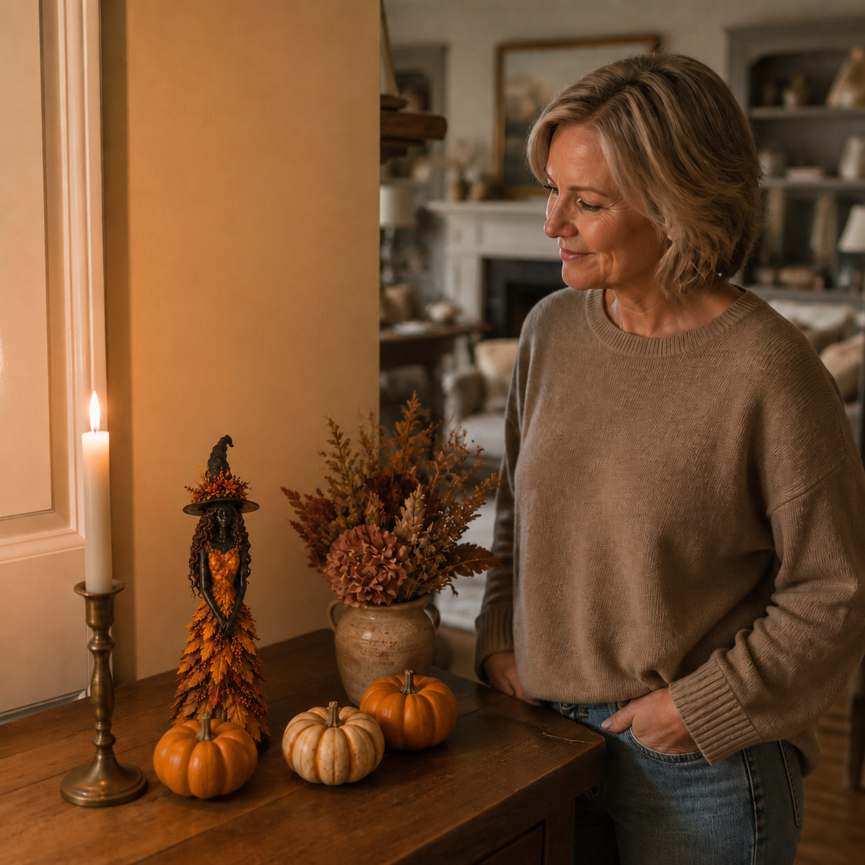 The Fall Witch Figure That's Elegant, Not Spooky