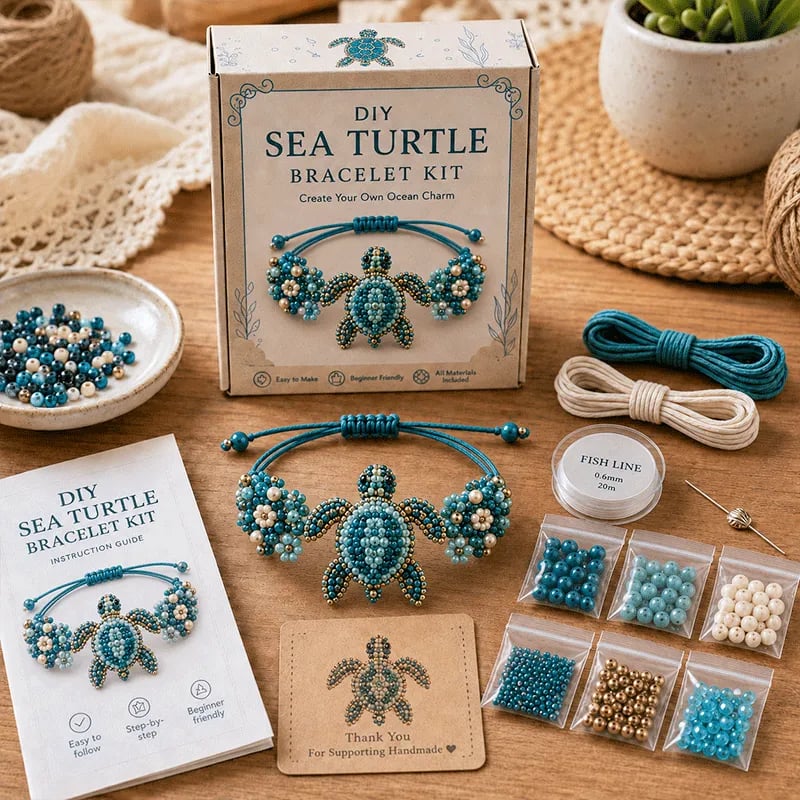 🔥49% Off Last Day - 🐙DIY Beaded Bracelet Making Kit
