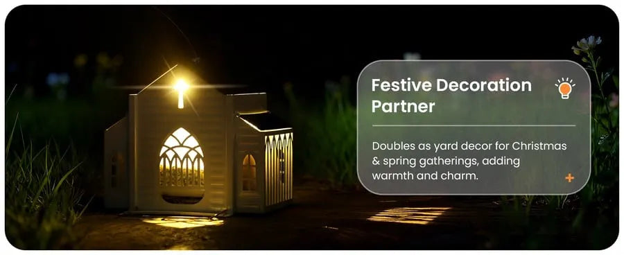 🔥Last Day 49% OFF-✝️Church-Shaped Metal Solar Bird Feeder(✨Same as in the video)