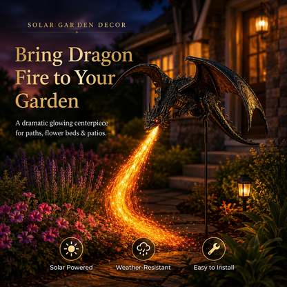 2027 Fellime®Dragon’s Ember Solar Garden Decor