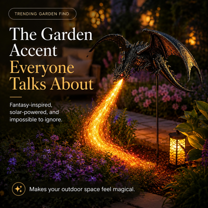 2027 Fellime®Dragon’s Ember Solar Garden Decor