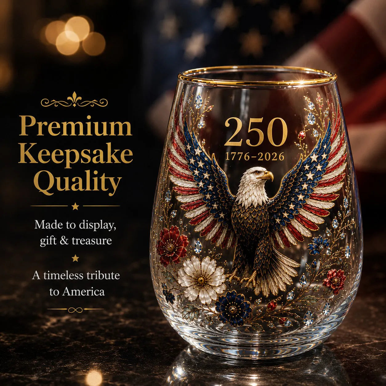 250 Years of Freedom Eagle Tumbler