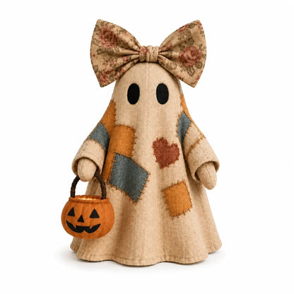 🎃Lighted Vintage Patchwork Ghost