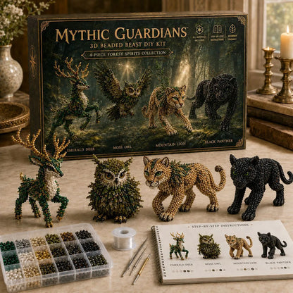 Enchanted 3D Beaded Animal DIY Family Craft Kit