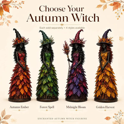 🧙‍♀️Enchanted Autumn Witch Figurine