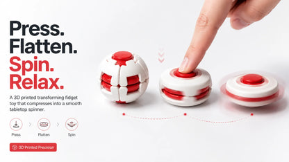 3D-Printed Push-and-Spin Stress Relief Ball