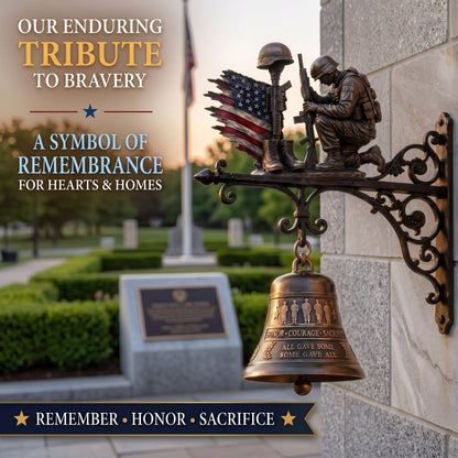 "Honor Courage Sacrifice" Fallen Soldier Wall Bell – A Tribute That Rings Forever