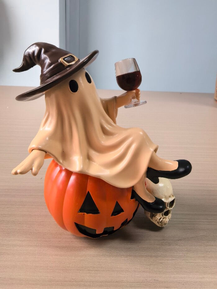 👻🍷Ghost Wine Night Halloween Decor