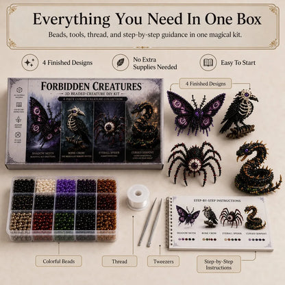 Enchanted 3D Beaded Animal DIY Family Craft Kit