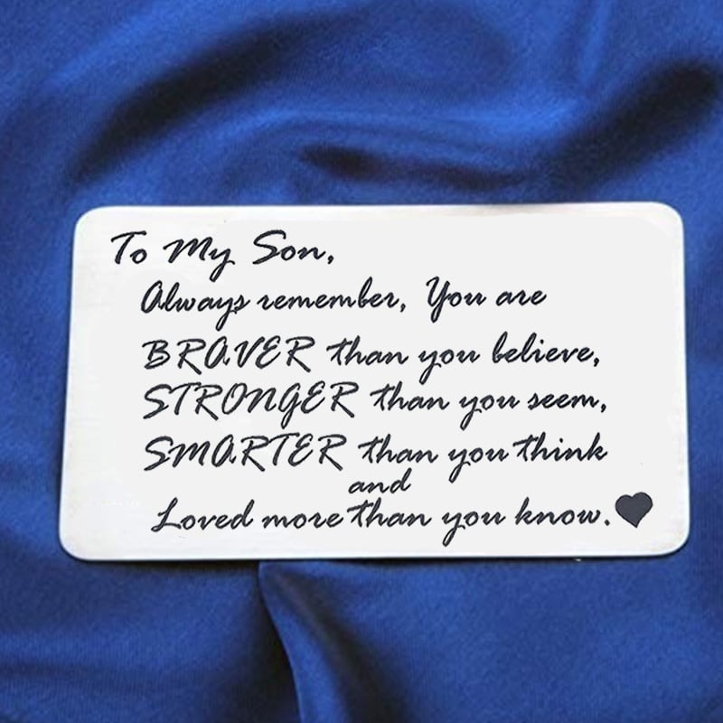 Last Day 69% OFF - ✍️Metal Engraved Card - Message of Love💞